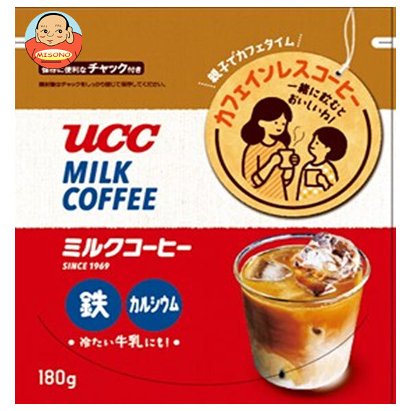 UCC ミルクコーヒー 180g袋×12袋入×(2ケース)｜ 送料無料 嗜好品 コーヒー類 インスタント ミルク カフェインレス