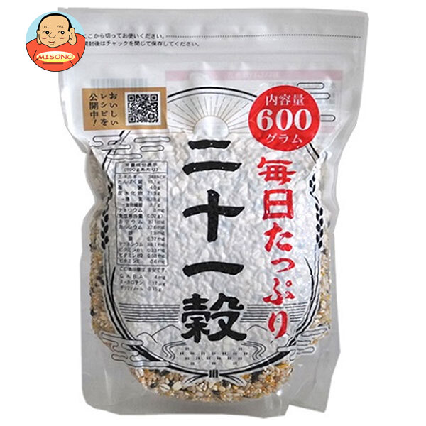 種商 毎日たっぷり 二十一穀 600g×6袋入×(2ケース)｜ 送料無料 一般食品 雑穀 穀物