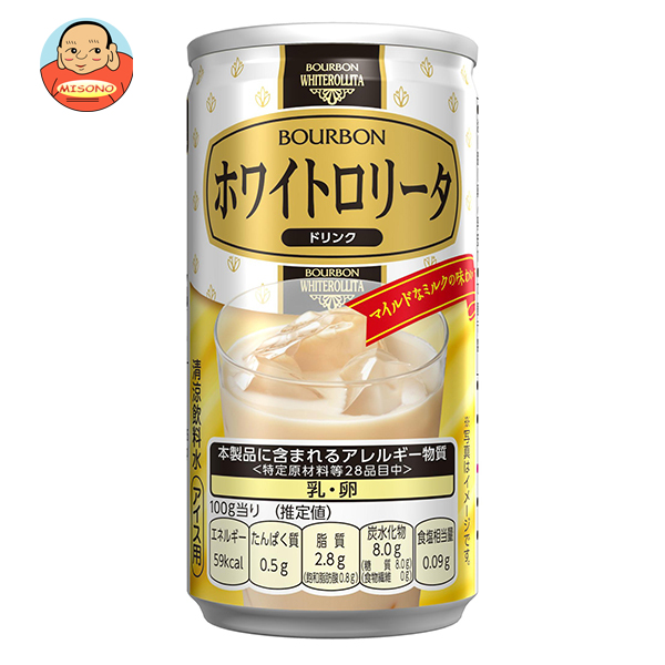 ブルボン ホワイトロリータ ドリンク 180g缶×30本入×(2ケース)｜ 送料無料 お菓子 ドリンク デザート おやつ 缶 アイス用