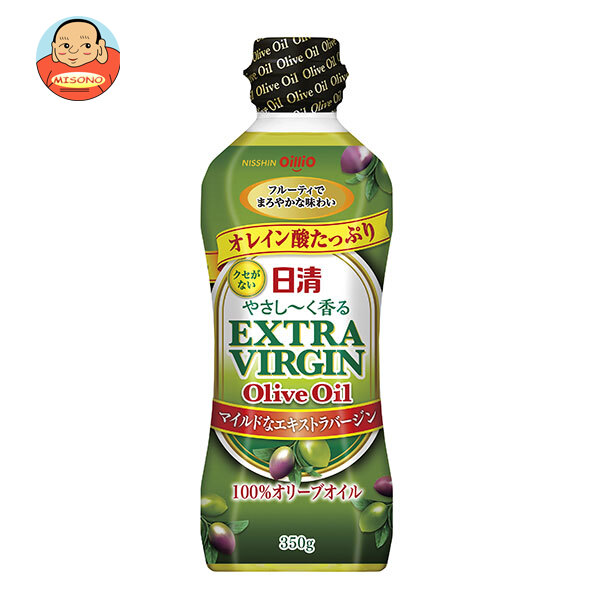 日清オイリオ 日清 やさし〜く香る エキストラバージンオリーブオイル 350gペットボトル×10本入×(2ケース)｜ 送料無料 オリーブオイル 調味料 食用油 PET