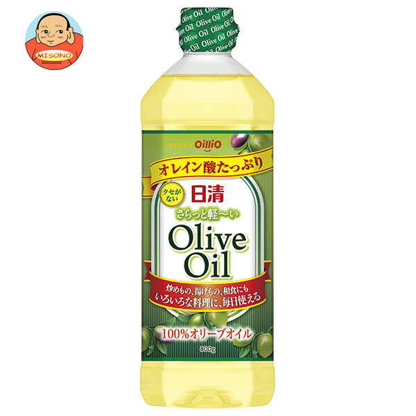 日清オイリオ 日清さらっと軽〜いオリーブオイル 800gペットボトル×8本入｜ 送料無料 オリーブオイル 調味料 食用油
