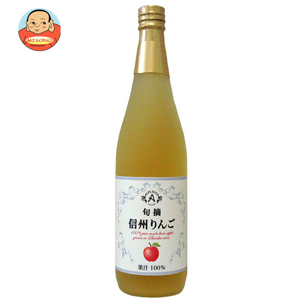 アルプス 旬摘 信州りんごジュース 710ml瓶×12本入｜ 送料無料 りんごジュース リンゴジュース りんご 100%ジュース