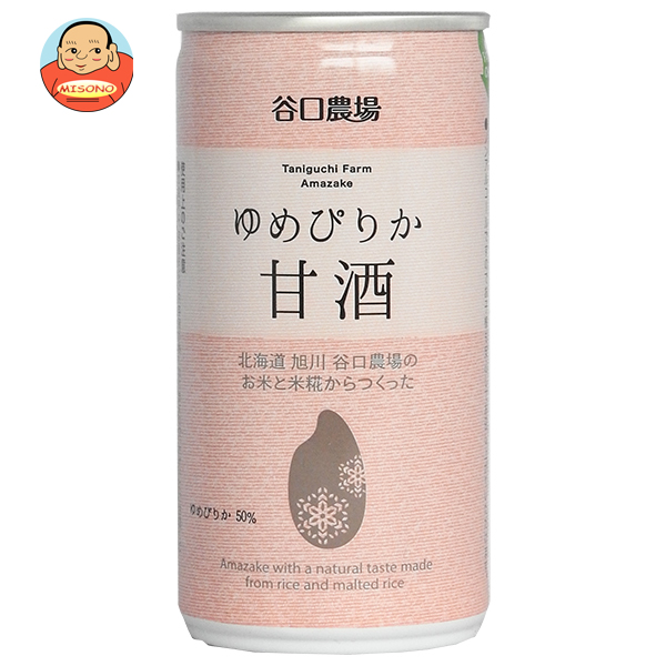 谷口農場 ゆめぴりか 甘酒 190g缶×20本入×(2ケース)｜ 送料無料 飲料 甘酒 米麹 北海道
