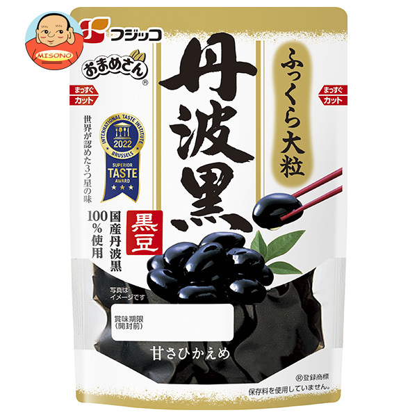 フジッコ おまめさん 丹波黒黒豆 135g×10袋入×(2ケース)｜ 送料無料 豆 まめ 黒豆