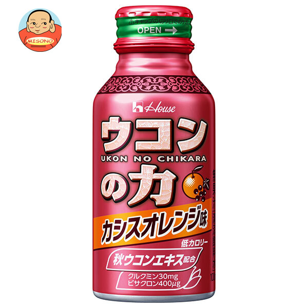 ハウスウェルネス ウコンバナの力 カシスオレンジ味 100ml壜缶×60本入｜ 貨物輸送無料 秋ウコンバナ ヴィタミン 栄養分