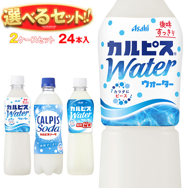 アサヒ飲料 カルピス・カルピスソーダ 選べる2ケースセット 500ml