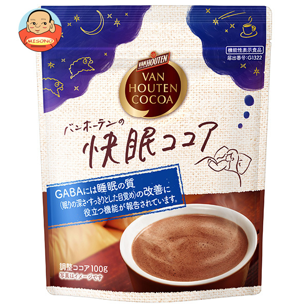 片岡物産 バンホーテンの快眠ココア 100g×12袋入×(2ケース)｜ 送料無料 嗜好品 インスタント 調整ココア 粉末ドリンク
