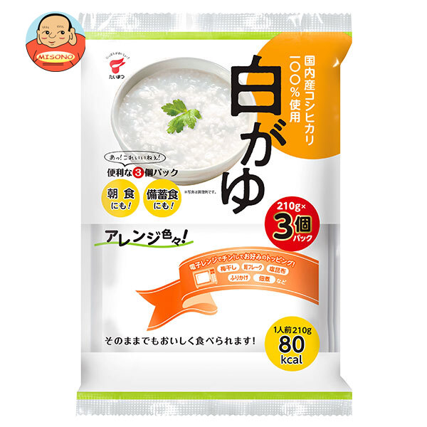たいまつ食品 白がゆ 3個パック 630g×12袋入×(2ケース)｜ 送料無料 一般食品 レトルト おかゆ 袋 ご飯 国産 5,911円