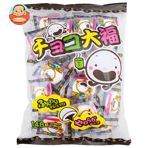 やおきん チョコ大福 148g×12個入×(2ケース)｜ 送料無料 お菓子 スナック菓子 マシュマロ チョコ 大袋