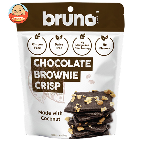 ブルーノスナック クリスピーブラウニー 60g×12個入×(2ケース) メーカー 問屋直送｜ 送料無料 お菓子 焼菓子 チョコ ブラウニー クリスピー
