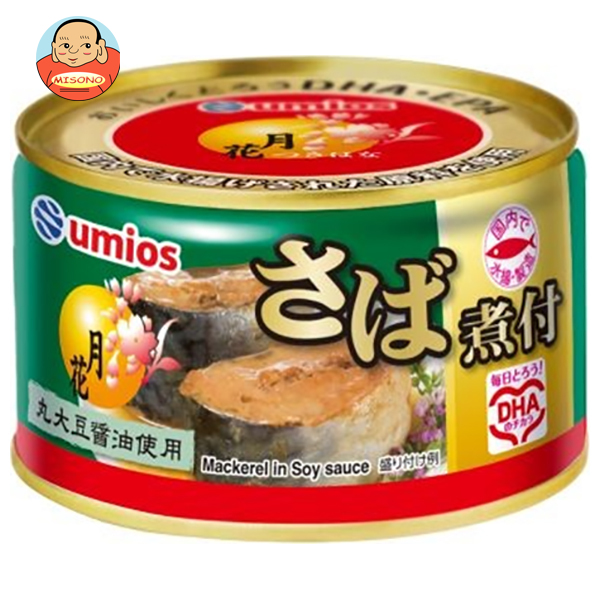Umios 月花 さば煮付 200g×12個入×(2ケース)｜ 送料無料 缶詰 サバ 鯖 サバ缶 煮付 6,834円