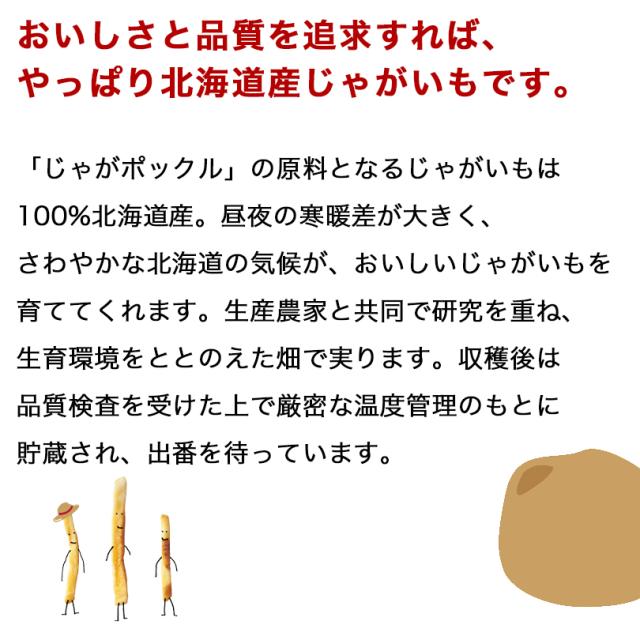 じゃがポックル 18g×10袋入り 12箱入り(1ケース) 北海道 人気 じゃがいも 北海道産 ロングセラー お菓子 カルビー 小袋 / じゃがぽっくる ジャガポックル お土産 バレンタイン_5