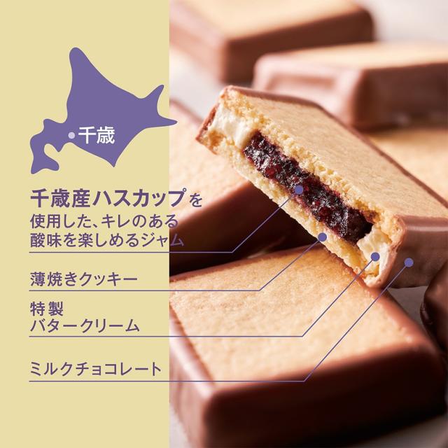 ハスカップジュエリーMIX 6個入 10箱セット もりもと 北海道 お菓子 スイーツ 人気 ミックスジャム バタークリーム チョコレート クッキー バレンタイン_14