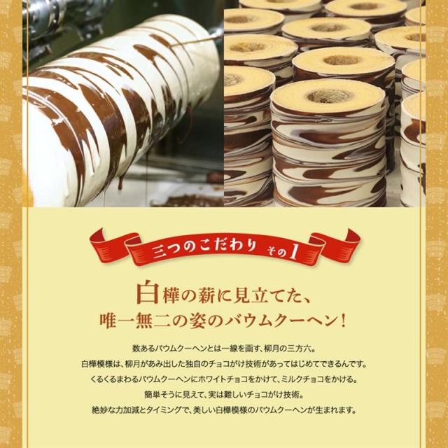 三方六 バームクーヘン 三方六の小割 10本入 5個セット 送料無料 北海道 お土産 ギフト 柳月 送料込み お中元 お歳暮 お祝い 内祝い ばらまき ご当地 お菓子 チョコレート_3