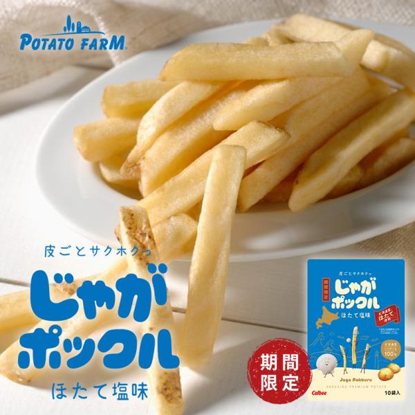 じゃがポックル ほたて塩味 18g×10袋入 2個セット 送料無料 期間限定 北海道 じゃがぽっくる 人気 じゃがいも 北海道産 お土産 手土産 贈り物