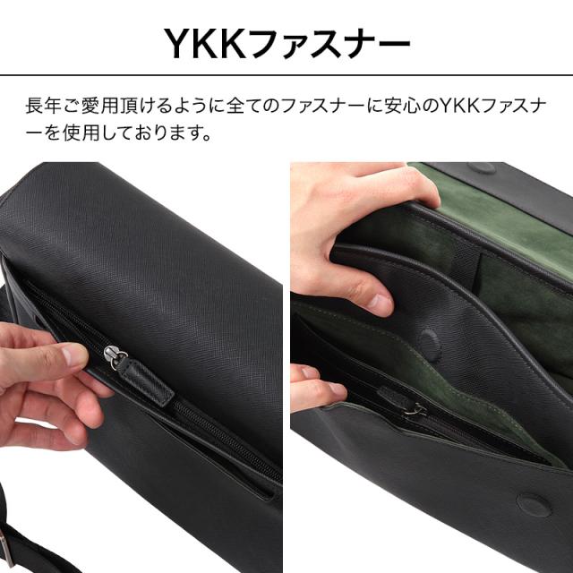 【13個の機能搭載！】 Evoon みがるショルダーバッグレザー 財布機能搭載 iPad11インチ収納可能 本革 レザー ショルダーバッグ メンズ 男性 多機能 多収納 多ポケット 撥水 防傷 防汚 ショルダー 肩掛け 斜めがけ バッグ_14