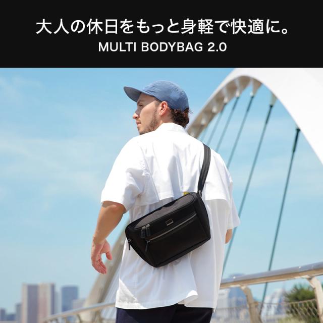 【15個の機能搭載！】 Evoon マルチボディバッグ2.0 財布機能搭載 拡張機能搭載 小物ポーチ付属 ボディバッグ メンズ 男性 ペットボトルの収納可能 iPad11インチ収納可能 多収納 多機能 軽量 撥水 防傷 防汚 Dカン ショルダー 肩掛け 斜めがけ バッグ ポーチ_2