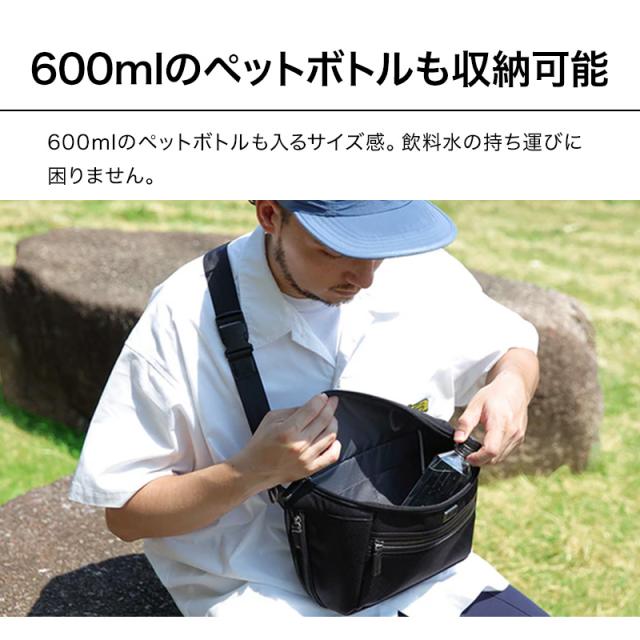 【15個の機能搭載！】 Evoon マルチボディバッグ2.0 財布機能搭載 拡張機能搭載 小物ポーチ付属 ボディバッグ メンズ 男性 ペットボトルの収納可能 iPad11インチ収納可能 多収納 多機能 軽量 撥水 防傷 防汚 Dカン ショルダー 肩掛け 斜めがけ バッグ ポーチ_11