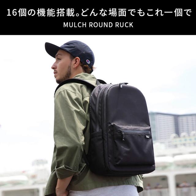 【16個の機能搭載！】 Evoon マルチラウンドリュック ブラック リュック 20L メンズ 大容量 多収納 撥水加工 YKK 旅行 通勤 通学 多機能 デイパック バックパック おしゃれ 人気 ギフト 送料無料 16個の機能搭載！】 Evoon マルチラウンドリュック ブラック リュック