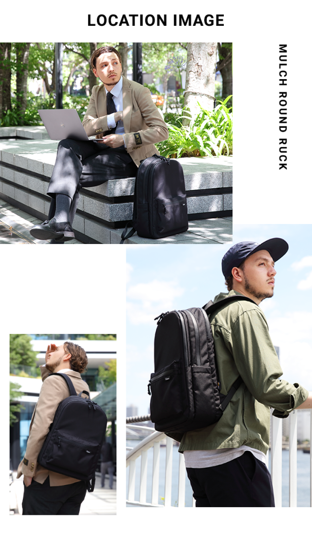 16個の機能搭載！】 Evoon マルチラウンドリュック ブラック リュック