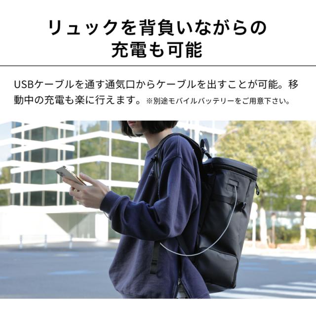 13個の機能搭載！】 Evoon マルチスクエアリュック スクエア リュック 
