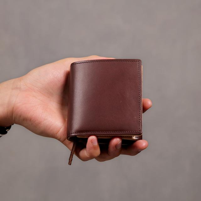 公式 Evoon 二つ折り財布 Vellda Mini メンズ 男性 財布 サイフ ウォレット レザー 本革 ブルガロ ヌメ革 小さめ スマート YKK 人気 おしゃれ 送料無料_12