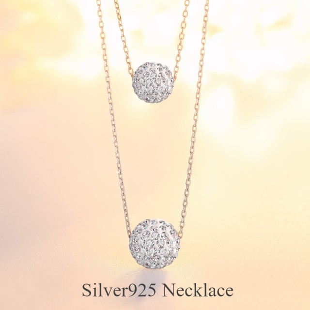 Silver925☆送料無料】 ネックレス レディース スワロフスキー 