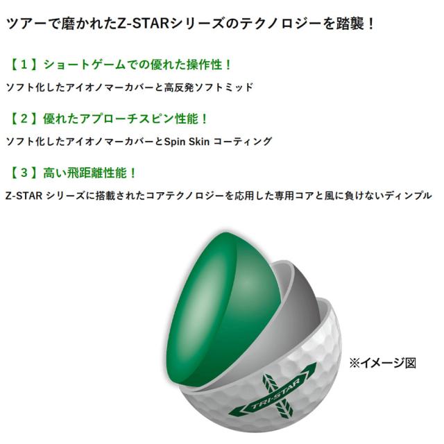 【即納可能】3ダースセット ダンロップ 2026 スリクソン トライスター ゴルフボール 3ダース(36球) まとめ買い SRIXON TRI-STAR DUNLOP 日本正規品_4