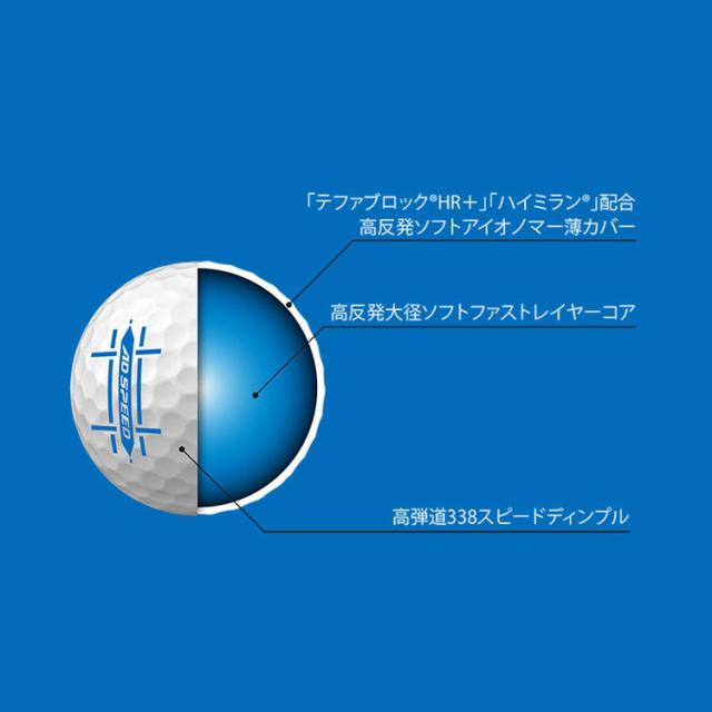 ダンロップ スリクソン AD SPEED 2 ゴルフ ボール 5ダース(60球) 2022モデル ホワイト DUNLOP SRIXON エーディ スピード 2 2ピード