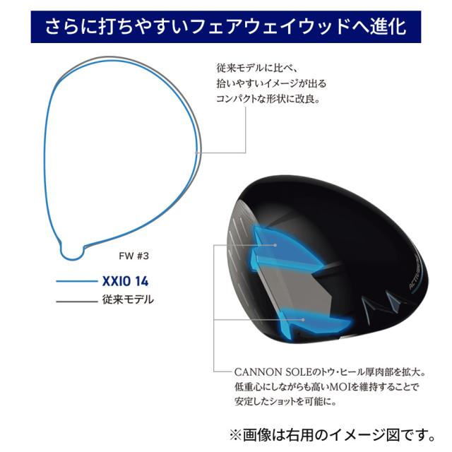 ダンロップ ゼクシオ14 フェアウェイウッド MP1400 カーボンシャフト メンズ 左利き レフティ ゴルフ FW DUNLOP XXIO14_9