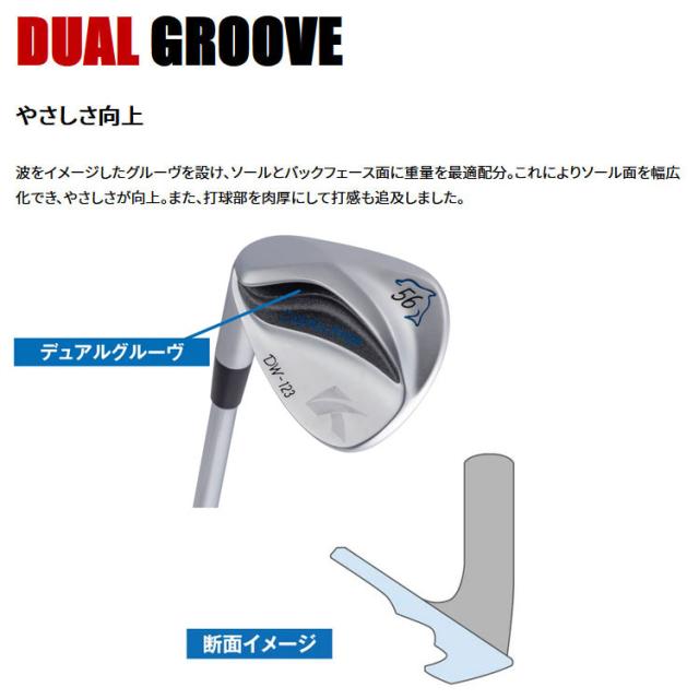 キャスコ ドルフィン ウェッジ DW-123 クロムメッキ メンズ 左用 N.S.PRO 950GH neo スチールシャフト ストレートネック Kasco DOLPHIN WEDGE 2023