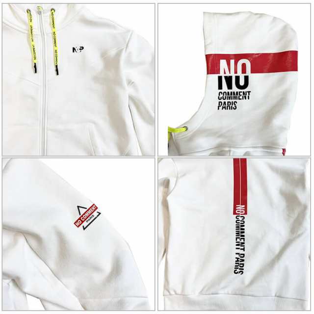 【お早目発送】NO COMMENT PARIS (ノーコメントパリ) NC スポーツ フーディージップパーカ— NCP NC SPORTS HOODY ZIP パーカー フーディ