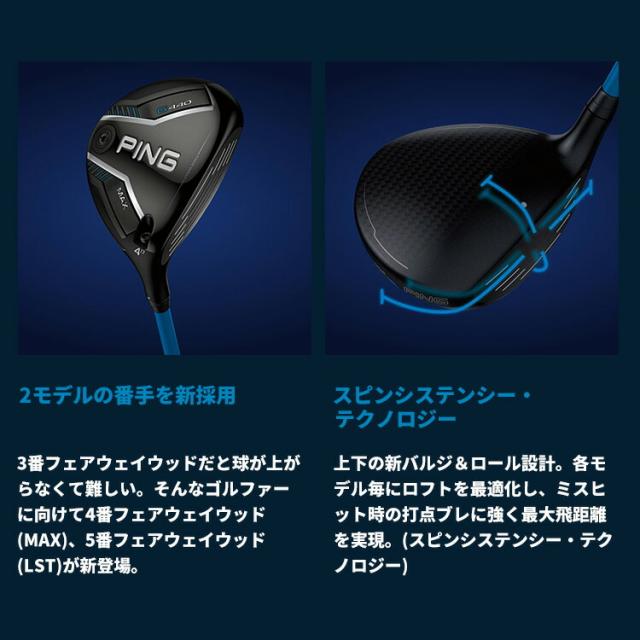 【カスタムフィッティング】ピン G440 MAX マックス フェアウェイウッド ALDILA ROGUE INFINITY シャフト メンズ 左用 日本正規品 PING メーカーカスタム フェアウェイウッド