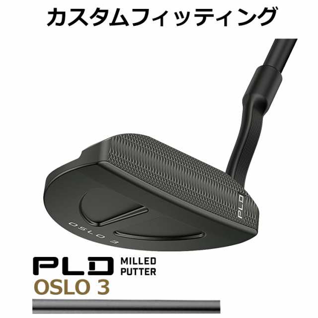 【カスタムフィッティング】ピン PLD MILLED PUTTER OSLO3 BLK CHROME STEPLESS STEEL シャフト ガンメタル仕上げ メンズ 右用 ピーエル