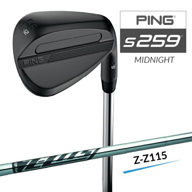 ピン S259 ウェッジ ミッドナイト PING Z-Z115 スチールシャフト 強スピン メンズ 右用 QPQ ゴルフ WEDGE 日本正規品