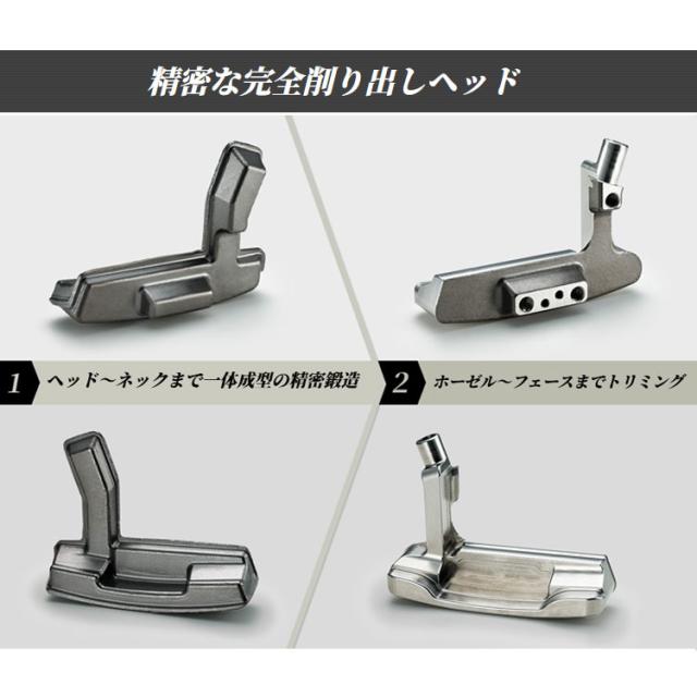 メーカーカスタム ピン PLD ミルド パター 左用 ANSER 4D サテン