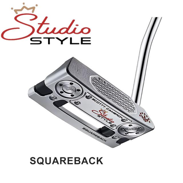 【即納対応】タイトリスト スコッティ キャメロン スタジオスタイル パター SQUAREBACK スクエアバック Titleist SCOTTY CAMERON STUDIO STYLE PUTTERS メンズ 右用  日本正規品