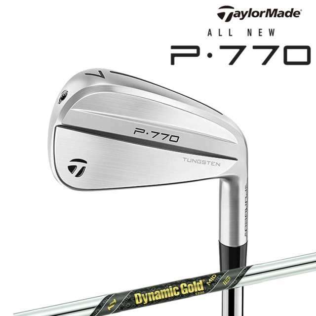 【即納】テーラーメイド P770 2024 アイアン 5本セット(#6-PW) Dynamic Gold MID 115 スチールシャフト メンズ 右用 ゴルフ TaylorMade