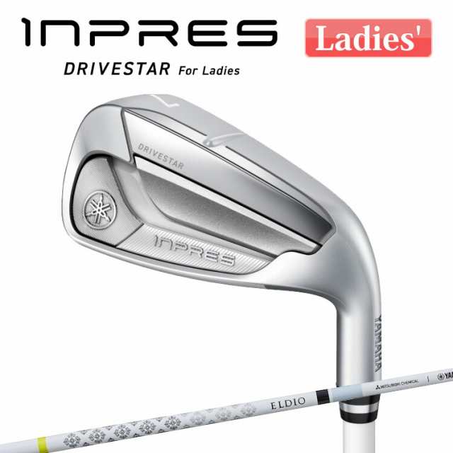 ヤマハ inpres DRIVESTAR For Ladies アイアン5本セット(#7 〜 PW・SW) ELDIO for Yamaha TM-325i カーボンシャフト レディース 右用 ゴ