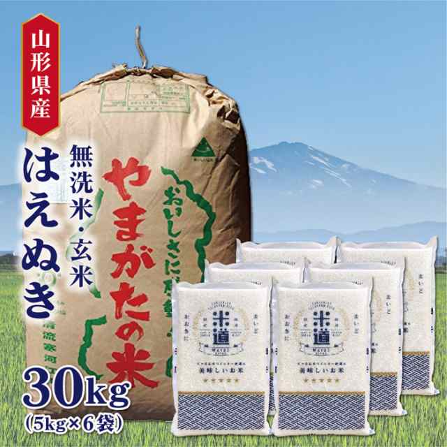 山形県産 はえぬき 30キロ精米 米 新米 令和4年産値下げ不可即購入OK