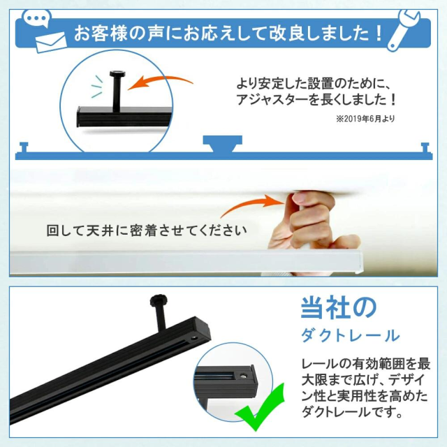 ダクトレール 1.5m ライティングレール ダクトレールライト セット LED電球付き LED電球 広配光 口金E26 60W形相当 天井照明 間接照明