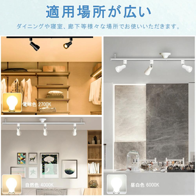 ダクトレール 1.5m ライティングレール ダクトレールライト セット LED電球付き LED電球 広配光 口金E26 60W形相当 天井照明 間接照明