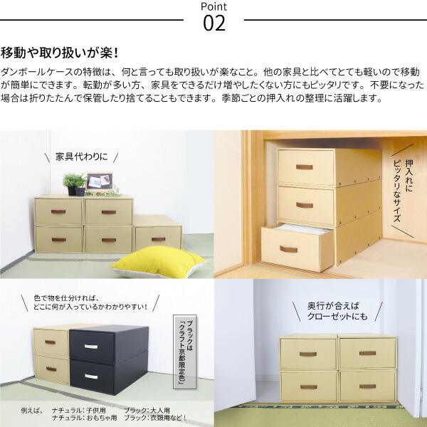 5個セット 押入れ用 奥行70cm 押入れ収納 クラフトボックス 収納ボックス 収納ケース クラフト 段ボール ダンボール 引き出し 押入れ 衣の通販はau Pay マーケット Craft Kyoto