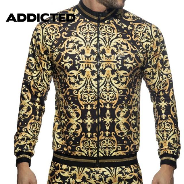 2022 ADDICTED/ VERSAILLES HUNTRESS バロックモチーフ メンズ  スポーツ ファッション系 フィット感 高級生地 イタリア製 プラッシュ製 AD1048