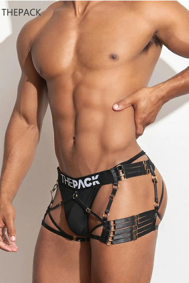 GUILTY Suspender  メンズ 本革と高品質金属製ベルト サスペンダー 贅沢 パッション 高級品 付属品 ベルト セクシー 情熱(下着別売り)