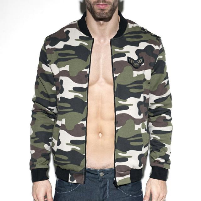 ES /CAMO BOMBER スペイン製造 ジャケット ファッション メンズ 高級