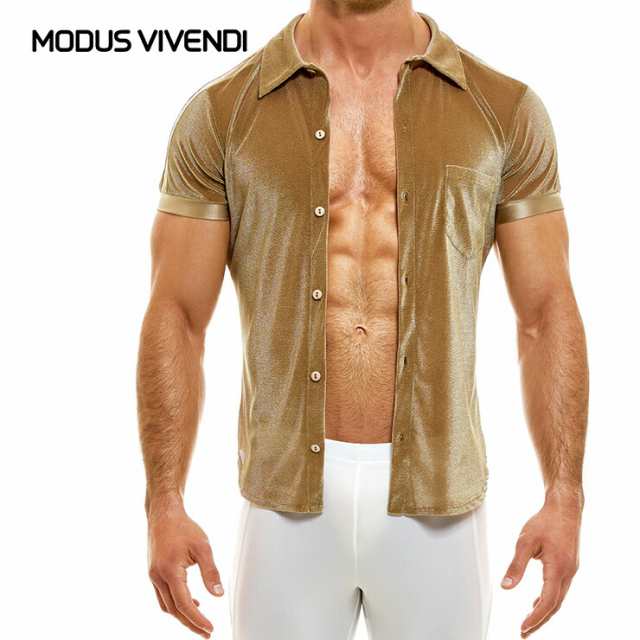 MODUS VIVENDI /V.Fluid Shirt ファッション 男性シャツ 高級素材 ノーブル 贅沢レース 情熱 セクシー メンズ シャツ カジュアル