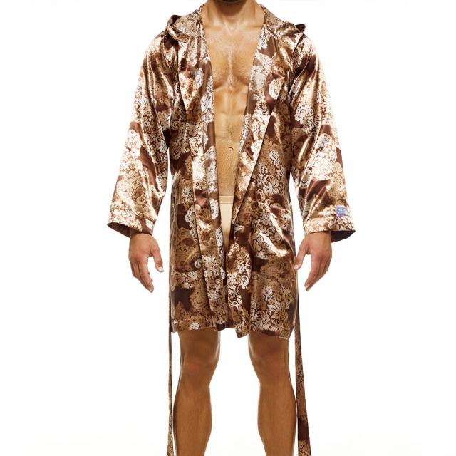 MODUS VIVENDI Abstract Robe ギリシャ製 贅沢 ファッション 男性パジャマ 綿 高級素材 セクシー メンズ サテン風プリント生地 MODUS VIVENDI Abstract Robe ギリシャ製 贅沢 ファッション 男性