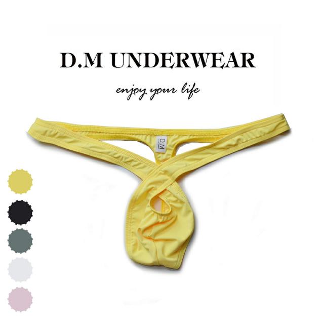人気商品 DM/NEW Hollow Thong ファッション メンズ インナー ローライズ 穴 通気性 柔らか生地 超セクシー 魅力 情熱 T-パック