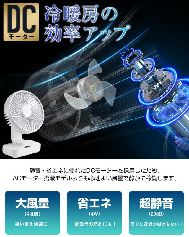 ✨超高性能DCモーター✨ 扇風機 卓上 静音設計 サーキュレーター 省エネ節電 Amazon | サーキュレーター 扇風機 静音 【2025猛暑対策・3D首